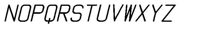 Qila Mono Bold Expanded Italic Font UPPERCASE
