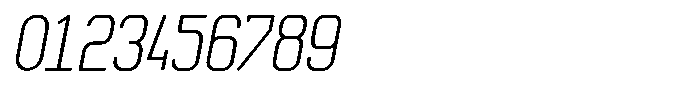 Qila Mono Compressed Italic Font OTHER CHARS