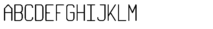 Qila Mono Compressed Font UPPERCASE