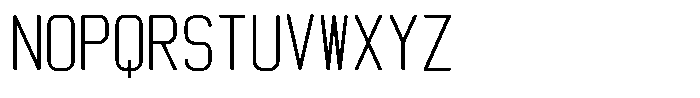 Qila Mono Compressed Font UPPERCASE