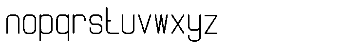Qila Mono Compressed Font LOWERCASE