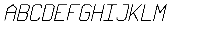 Qila Mono Expanded Italic Font UPPERCASE