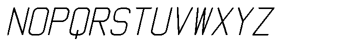 Qila Mono Expanded Italic Font UPPERCASE