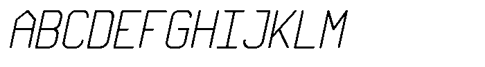 Qila Mono Italic Font UPPERCASE
