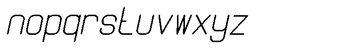 Qila Mono Italic Font LOWERCASE