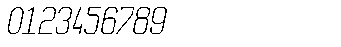 Qila Mono Light Compressed Italic Font OTHER CHARS