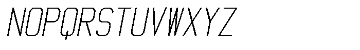 Qila Mono Light Compressed Italic Font UPPERCASE