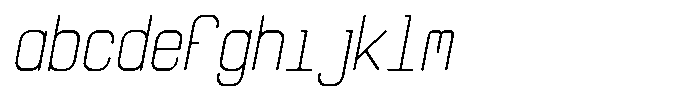 Qila Mono Light Compressed Italic FONT