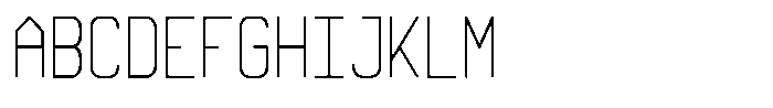 Qila Mono Light Compressed Font UPPERCASE