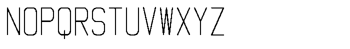 Qila Mono Light Compressed Font UPPERCASE