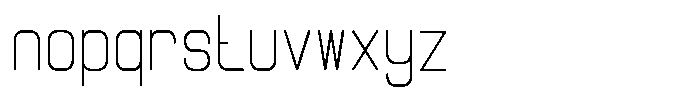 Qila Mono Light Compressed Font LOWERCASE