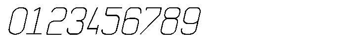 Qila Mono Light Expanded Italic Font OTHER CHARS