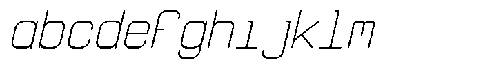 Qila Mono Light Expanded Italic FONT