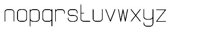 Qila Mono Light Expanded Font LOWERCASE