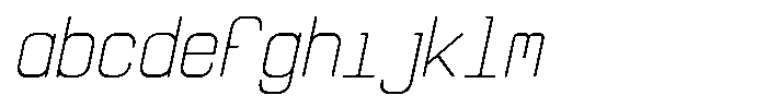 Qila Mono Light Italic FONT
