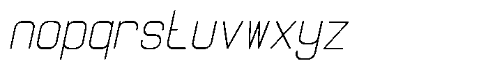 Qila Mono Light Italic Font LOWERCASE