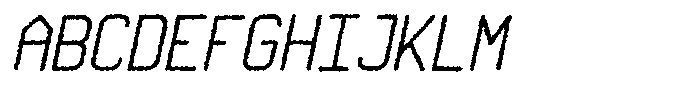 Qila Mono Rough Bold Italic Font UPPERCASE