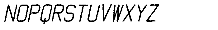 Qila Mono Rough Bold Italic Font UPPERCASE