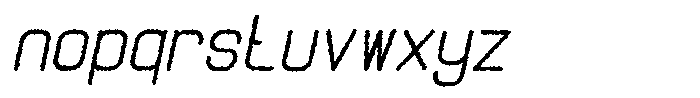 Qila Mono Rough Bold Italic Font LOWERCASE