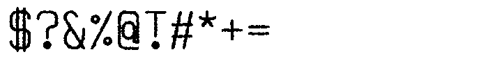 Qila Mono Rough Bold Font OTHER CHARS