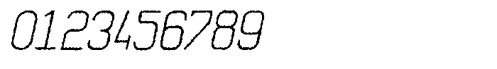 Qila Mono Rough Italic Font OTHER CHARS