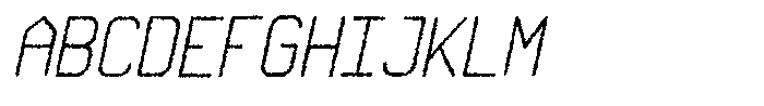 Qila Mono Rough Italic Font UPPERCASE