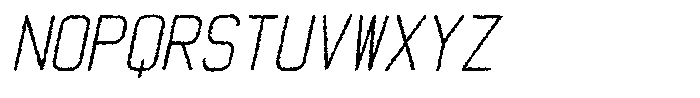 Qila Mono Rough Italic Font UPPERCASE