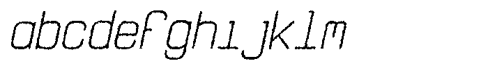 Qila Mono Rough Italic FONT
