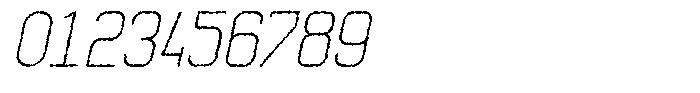 Qila Mono Rough Light Italic Font OTHER CHARS
