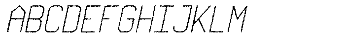 Qila Mono Rough Light Italic Font UPPERCASE