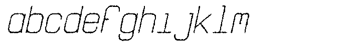Qila Mono Rough Light Italic FONT