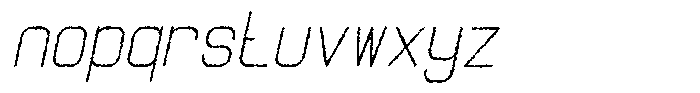 Qila Mono Rough Light Italic Font LOWERCASE
