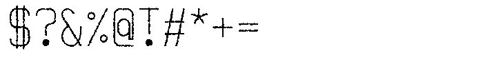 Qila Mono Rough Light Font OTHER CHARS
