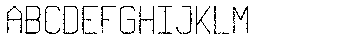 Qila Mono Rough Light Font UPPERCASE