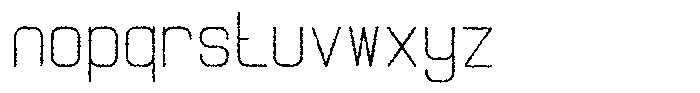Qila Mono Rough Light Font LOWERCASE