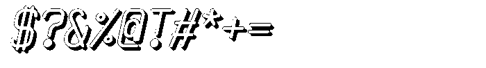 Qila Mono Shadow Bold Italic Font OTHER CHARS