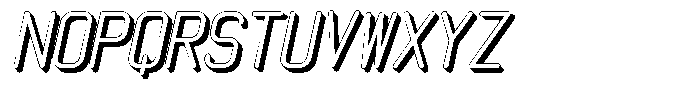 Qila Mono Shadow Bold Italic Font UPPERCASE