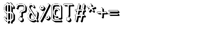 Qila Mono Shadow Bold Font OTHER CHARS