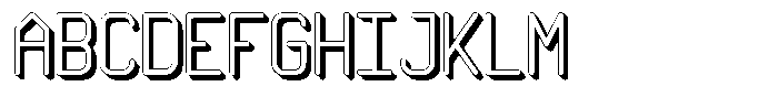 Qila Mono Shadow Bold Font UPPERCASE