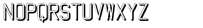 Qila Mono Shadow Bold Font UPPERCASE