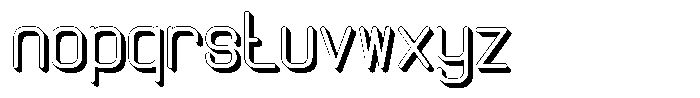 Qila Mono Shadow Bold Font LOWERCASE