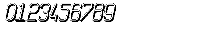 Qila Mono Shadow Italic Font OTHER CHARS
