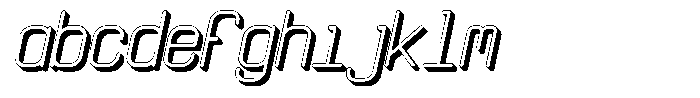 Qila Mono Shadow Italic FONT