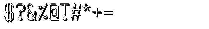 Qila Mono Shadow Light Font OTHER CHARS
