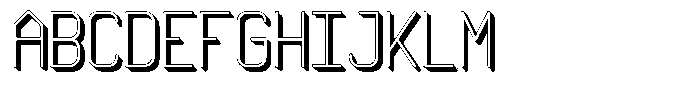 Qila Mono Shadow Light Font UPPERCASE