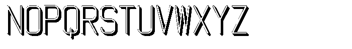 Qila Mono Shadow Light Font UPPERCASE