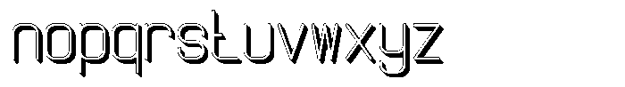 Qila Mono Shadow Light Font LOWERCASE