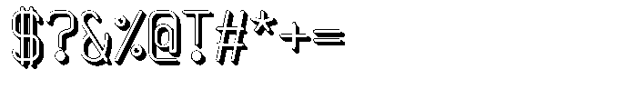Qila Mono Shadow Regular Font OTHER CHARS
