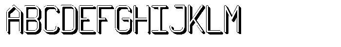 Qila Mono Shadow Regular Font UPPERCASE