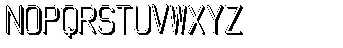 Qila Mono Shadow Regular Font UPPERCASE